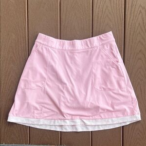 PETER MILLAR Pink Golf Skort | Performance Stretch | Size S